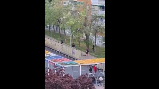 Pelea a machetazos en Alcorcón Pelea a machetazos en Alcorcón
