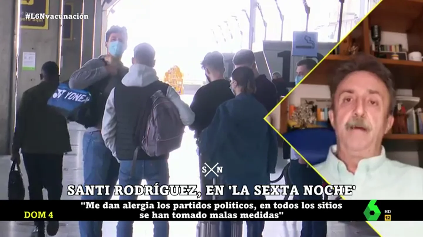 La indignación de Santi Rodríguez: "No comprendo que puedan venir franceses a España y yo no pueda llevar a mi hija a Sevilla" La indignación de Santi Rodríguez: "No comprendo que puedan venir franceses a España y yo no pueda llevar a mi hija a Sevilla"