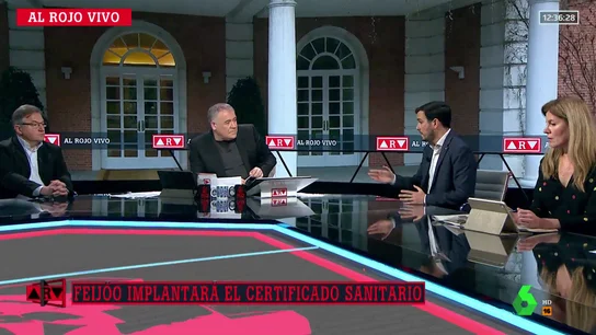 Alberto Garzón, en el plató de Al Rojo Vivo Alberto Garzón, en el plató de Al Rojo Vivo