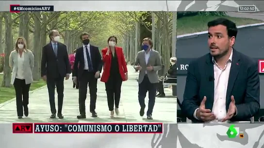 Alberto Garzón responde a Ayuso en Al Rojo Vivo Alberto Garzón responde a Ayuso en Al Rojo Vivo