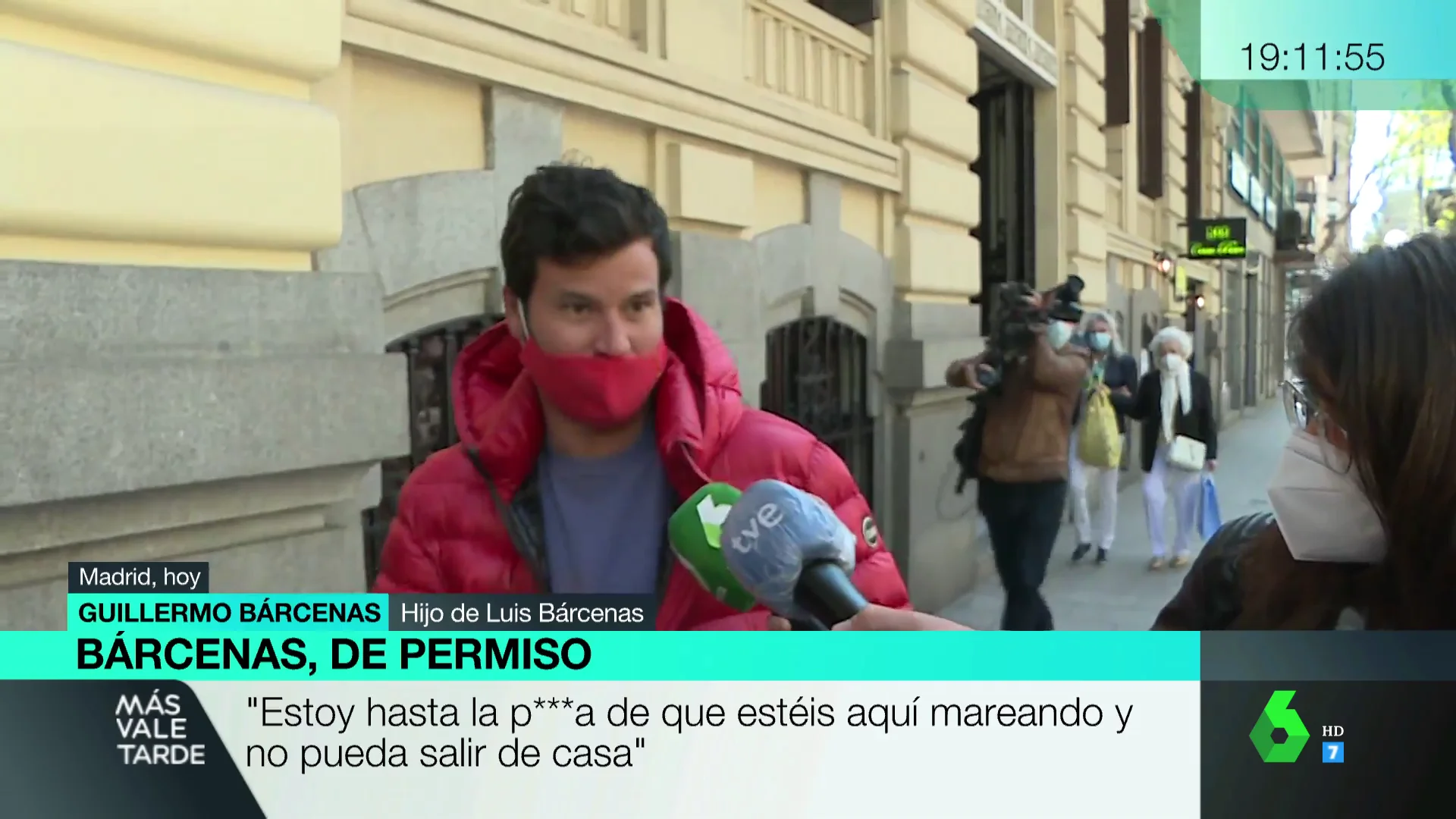 Willy Bárcenas, enfadado con la prensa: "Estoy hasta la polla, mi padre lleva años encerrado y no puede salir de casa"