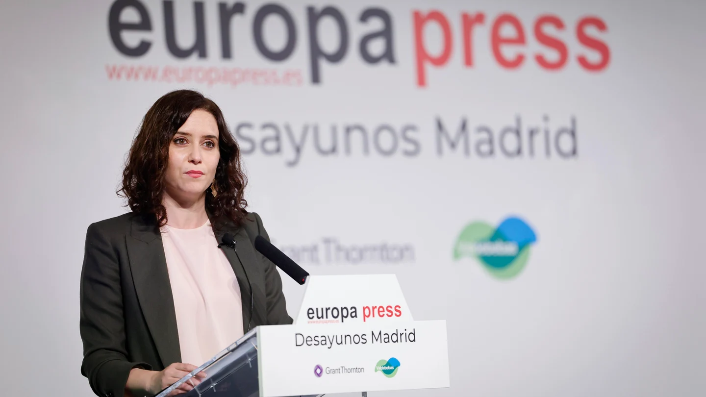 Isabel Díaz Ayuso en el desayuno informativo de Europa Press. Isabel Díaz Ayuso en el desayuno informativo de Europa Press.