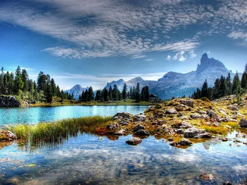Lago Federa. Dolomitas Lago Federa. Dolomitas