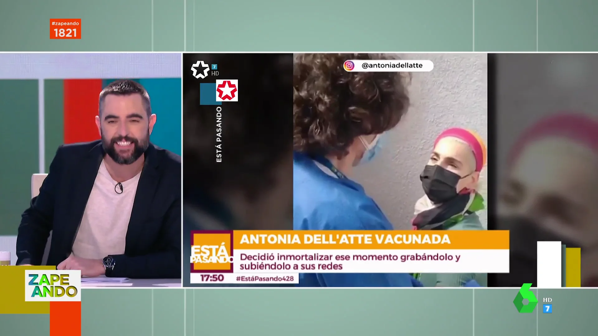 Dani Mateo analiza la "inesperada consecuencia" de la vacuna del coronavirus en Antonia Dell'Atte