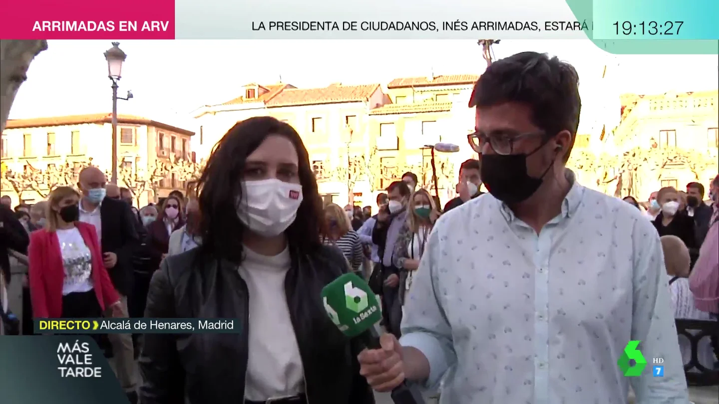 Más Vale Tarde (06-04-21) Ayuso se defiende de las críticas de Sánchez tras tantear la compra de la vacuna rusa: 'Lo desleal es cruzarse no hacer nada' Más Vale Tarde (06-04-21) Ayuso se defiende de las críticas de Sánchez tras tantear la compra de la vacuna rusa: 'Lo desleal es cruzarse no hacer nada'
