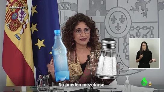 "El agua y la sal no puedes mezclarse": el hit de María José Montero sobre la libertad de expresión "El agua y la sal no puedes mezclarse": el hit de María José Montero sobre la libertad de expresión