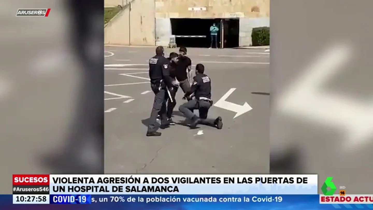 Dos jóvenes amenazan y agreden a dos responsables de seguridad del Hospital de Salamanca Dos jóvenes amenazan y agreden a dos responsables de seguridad del Hospital de Salamanca