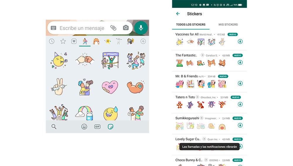 Los nuevos Stickers