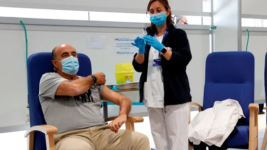 l viceconsejero de Salud Pública y Plan COVID-19 de la Comunidad de Madrid, Antonio Zapatero, acude al Hospital público Enfermera Isabel Zendal, este miércoles Vacuna coronavirus