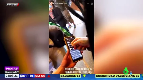Un joven intenta ligar con Rihanna sin darse cuenta de que es ella Un joven intenta ligar con Rihanna sin darse cuenta de que es ella