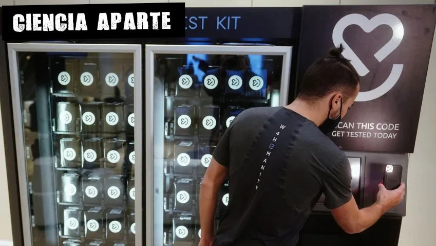 Máquina de vending con test rápidos en EEUU