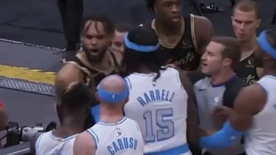 Pelea en el Lakers-Raptors Pelea en el Lakers-Raptors