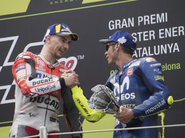 Jorge Lorenzo y Valentino Rossi