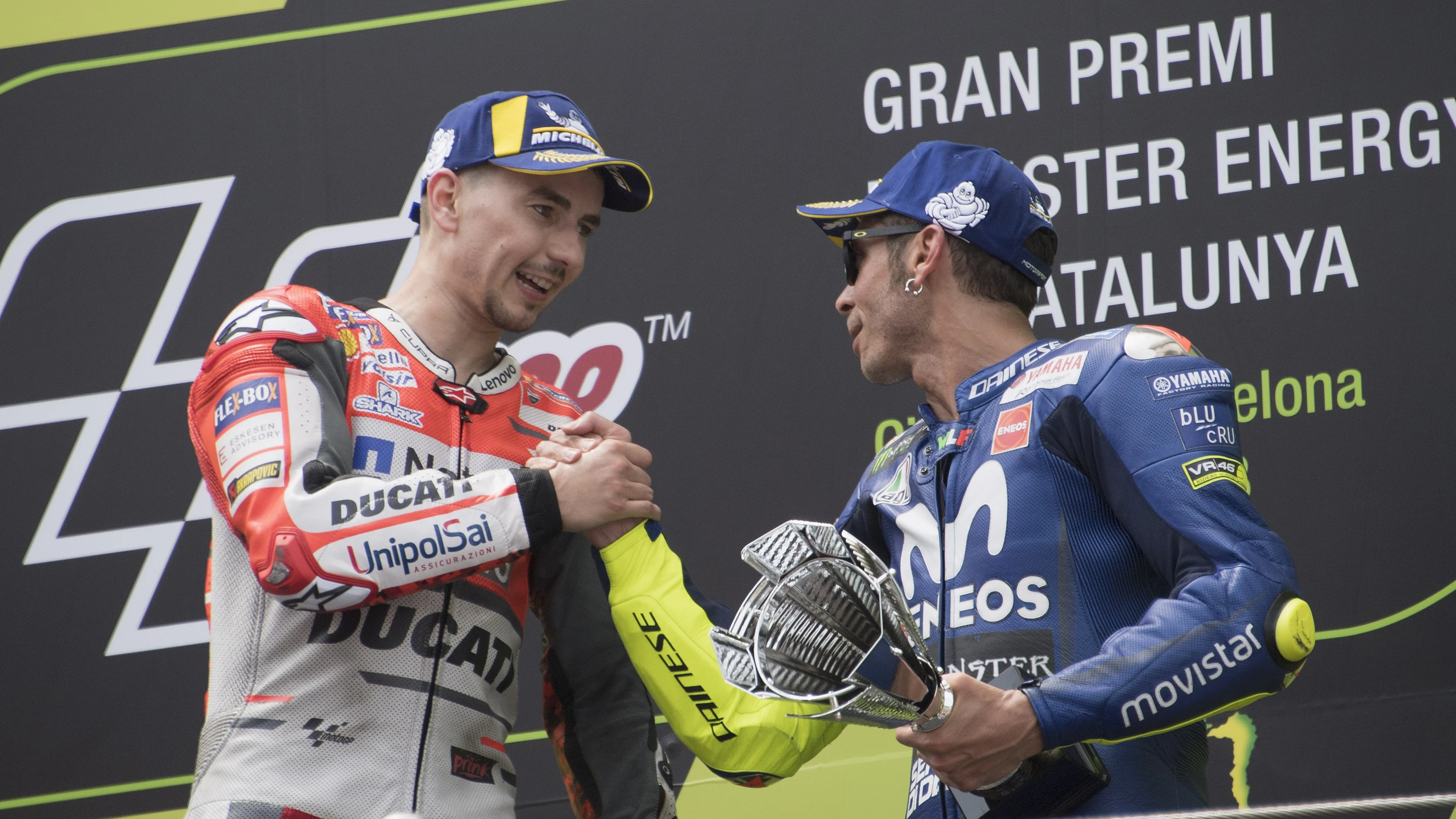 Jorge Lorenzo y Valentino Rossi