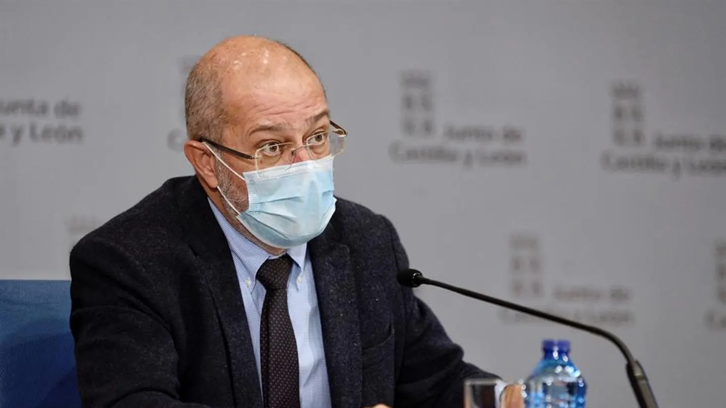 El vicepresidente y portavoz de la Junta de Castilla y León, Francisco Igea durante la rueda de prensa. El vicepresidente y portavoz de la Junta de Castilla y León, Francisco Igea durante la rueda de prensa.