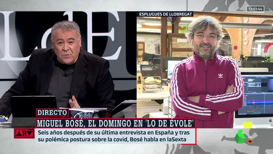 Évole responde a los que critican la entrevista a Miguel Bosé: "Todos los medios difundieron sus vídeos, ahora ¿qué problema hay?" Évole responde a los que critican la entrevista a Miguel Bosé: "Todos los medios difundieron sus vídeos, ahora ¿qué problema hay?"