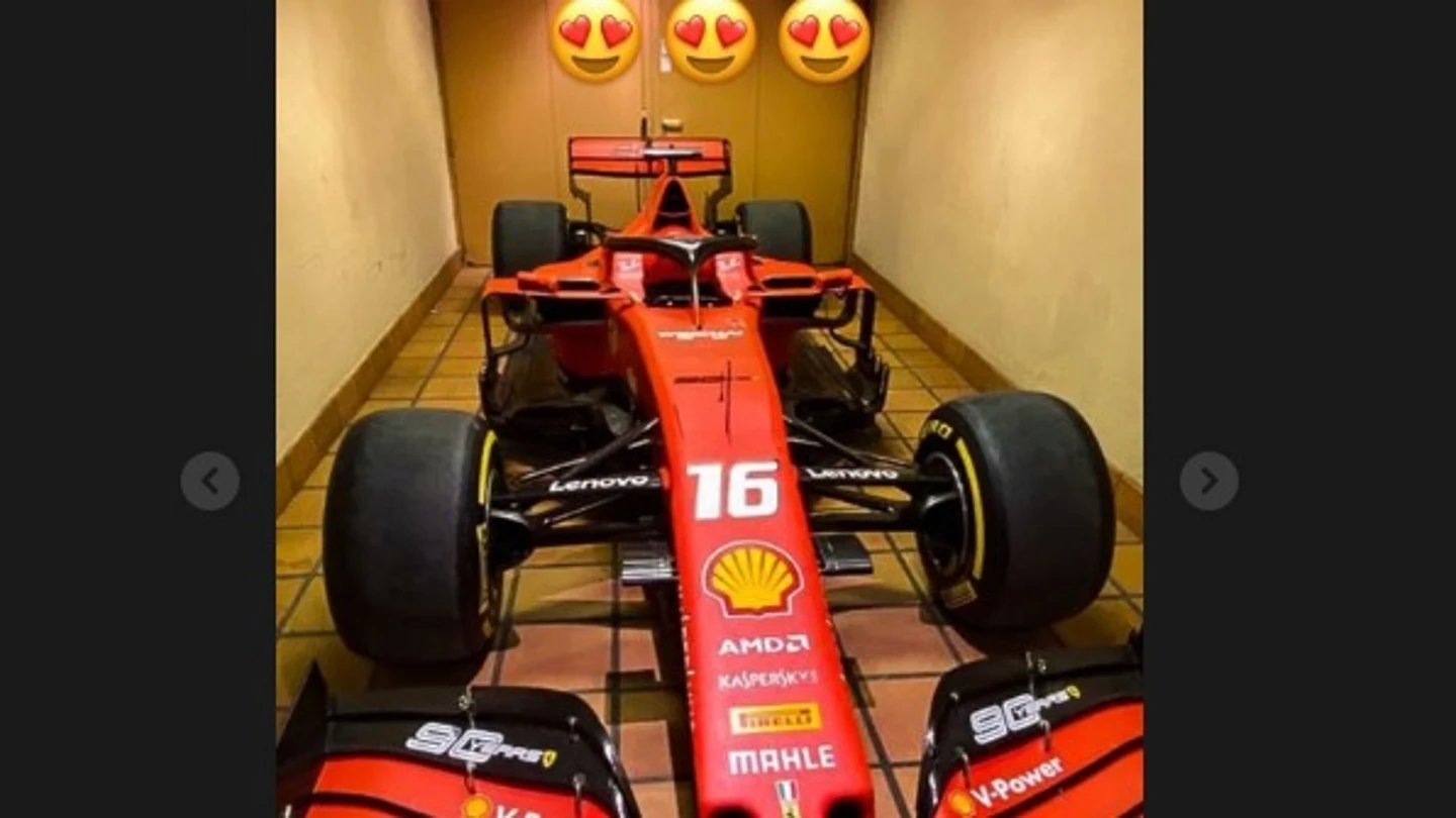 El Ferrari de Charles Leclerc El Ferrari de Charles Leclerc