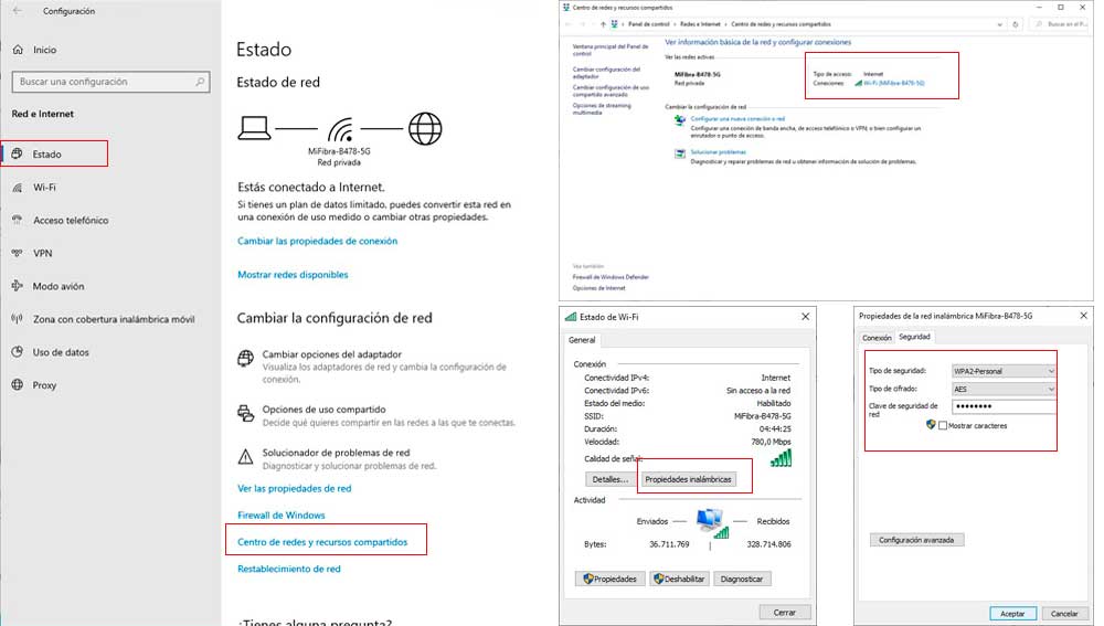 Contraseña de la red Wifi