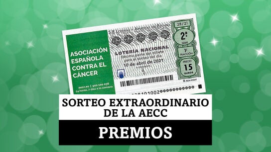 &iquest;Qu&eacute; premios se juegan en el Sorteo Extraordinario Loter&iacute;a Nacional de la Asociaci&oacute;n Espa&ntilde;ola Contra el C&aacute;ncer del 10 de abril?