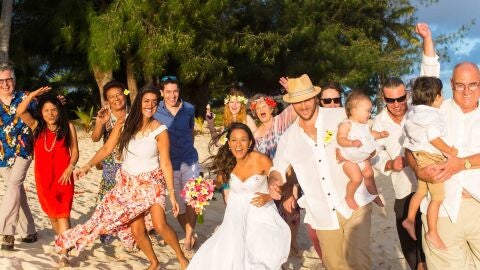 Boda en las islas Cook