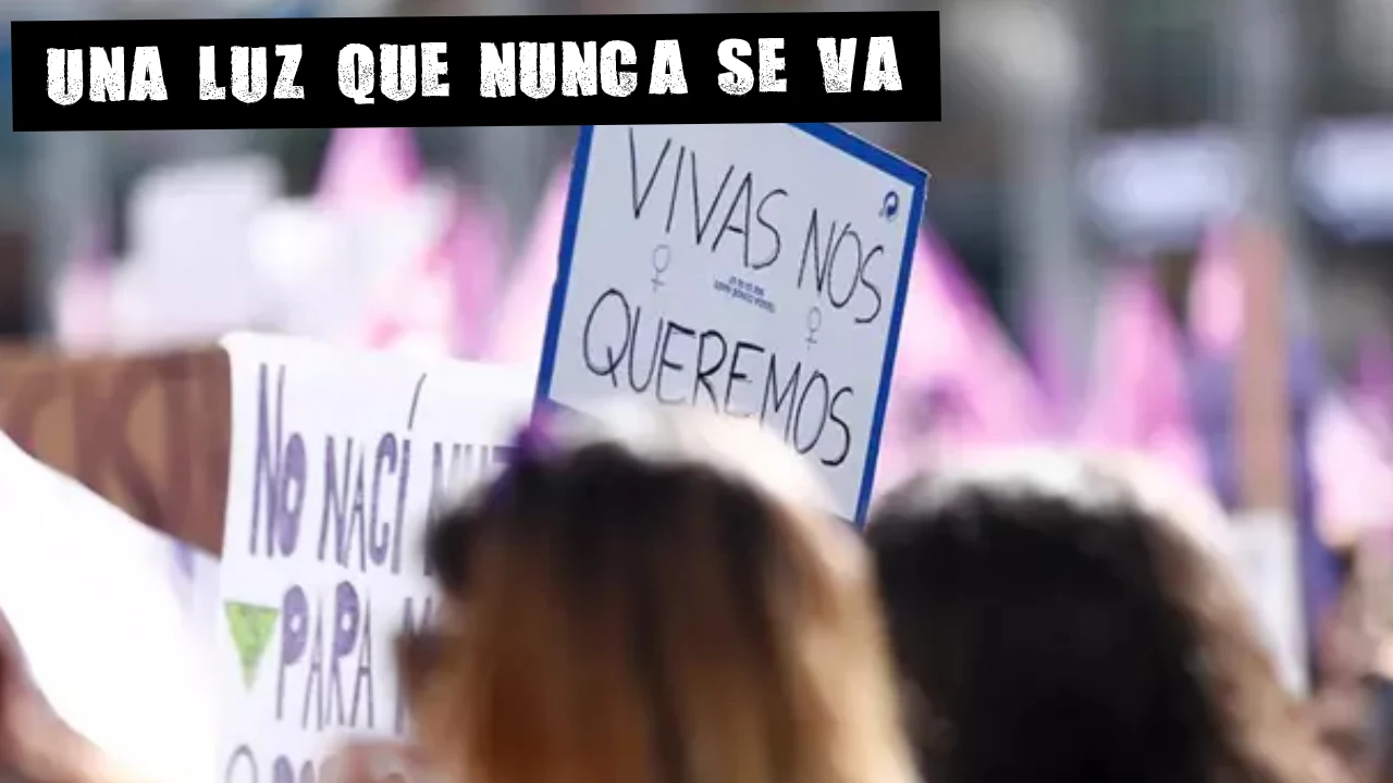 Pancarta en la manifestación del 8M