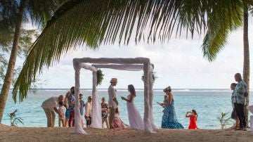 Boda en la playa. Islas Cook