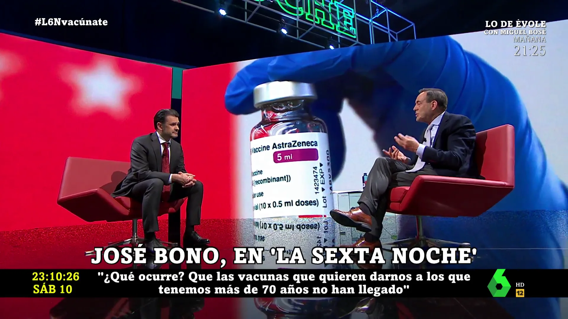 José Bono en laSexta Noche