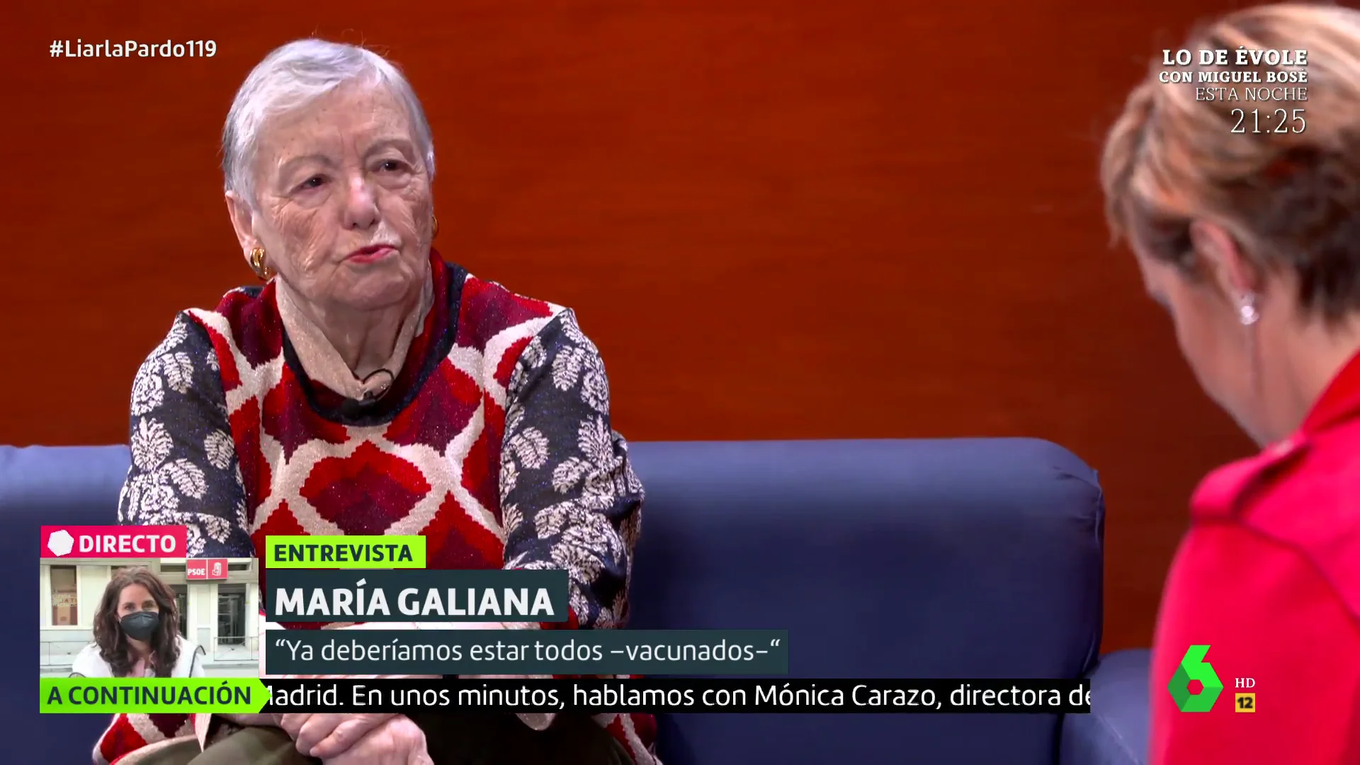 María Galiana en Liarla Pardo