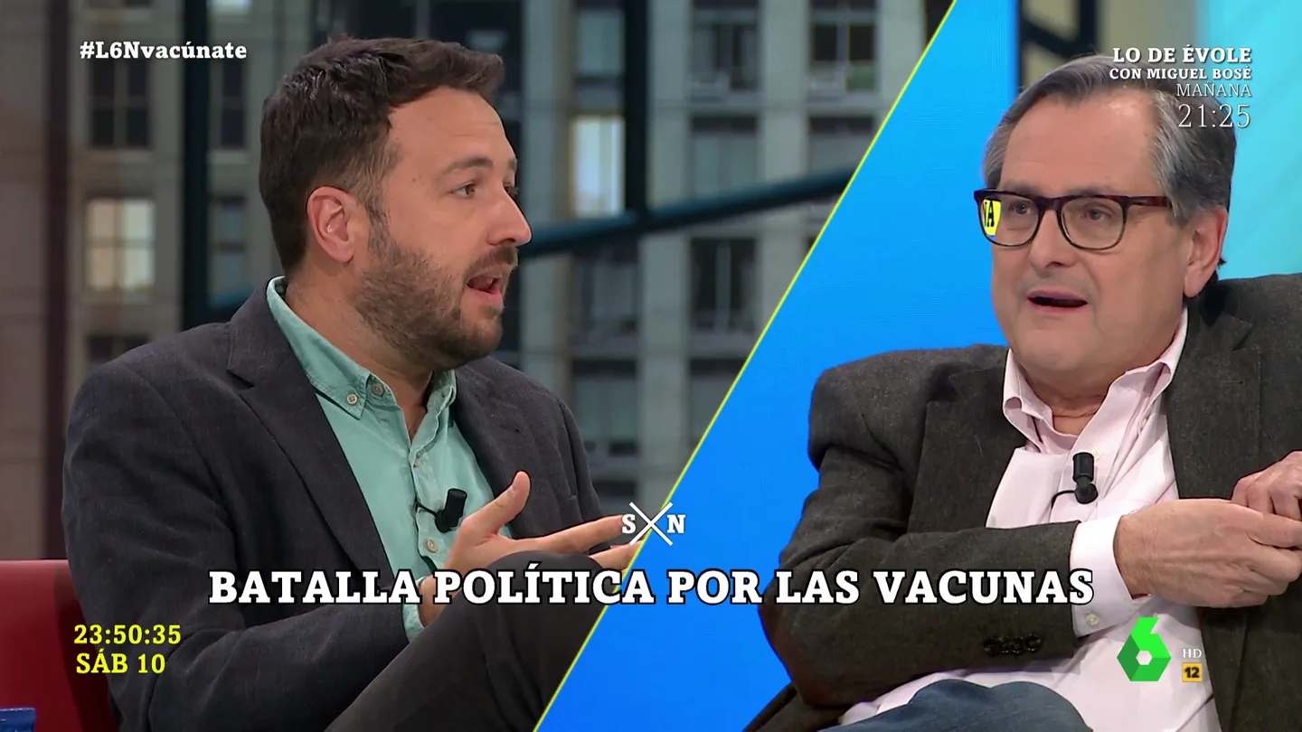 Juanlu Sánchez y Marhuenda en laSexta Noche Juanlu Sánchez y Marhuenda en laSexta Noche