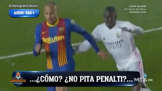 La metamorfosis de 'RAC1' con el penalti de Mendy: de la "vergüenza" al "nada, nada" La metamorfosis de 'RAC1' con el penalti de Mendy: de la "vergüenza" al "nada, nada"