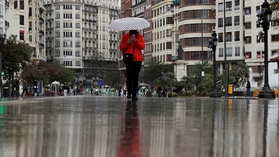 Imagen de lluvia en España Imagen de lluvia en España