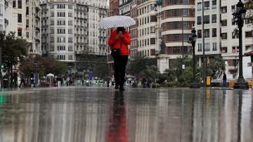 Imagen de lluvia en España