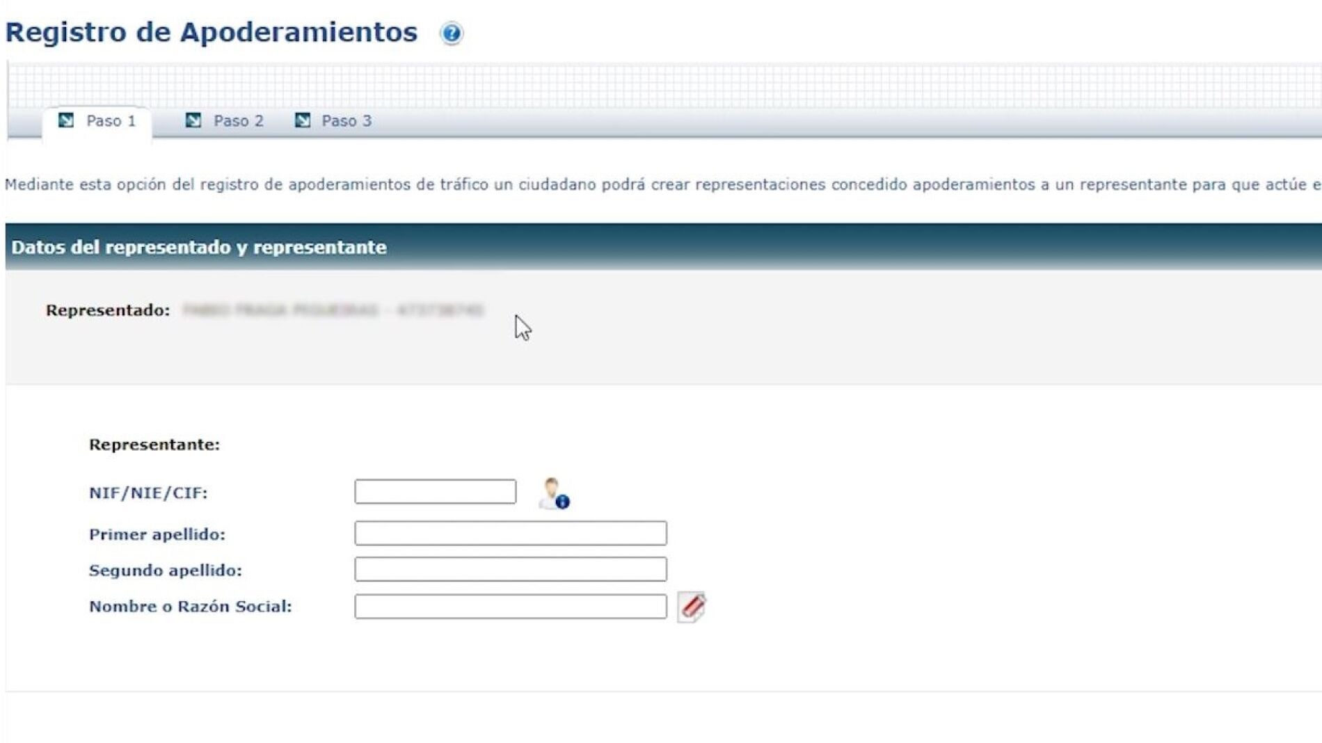 Registro de Apoderamientos