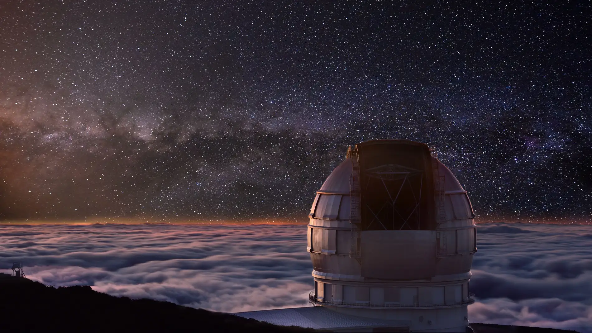 Observatorio del Roque de los Muchachos, probablemente el mejor lugar del mundo para ver las estrellas