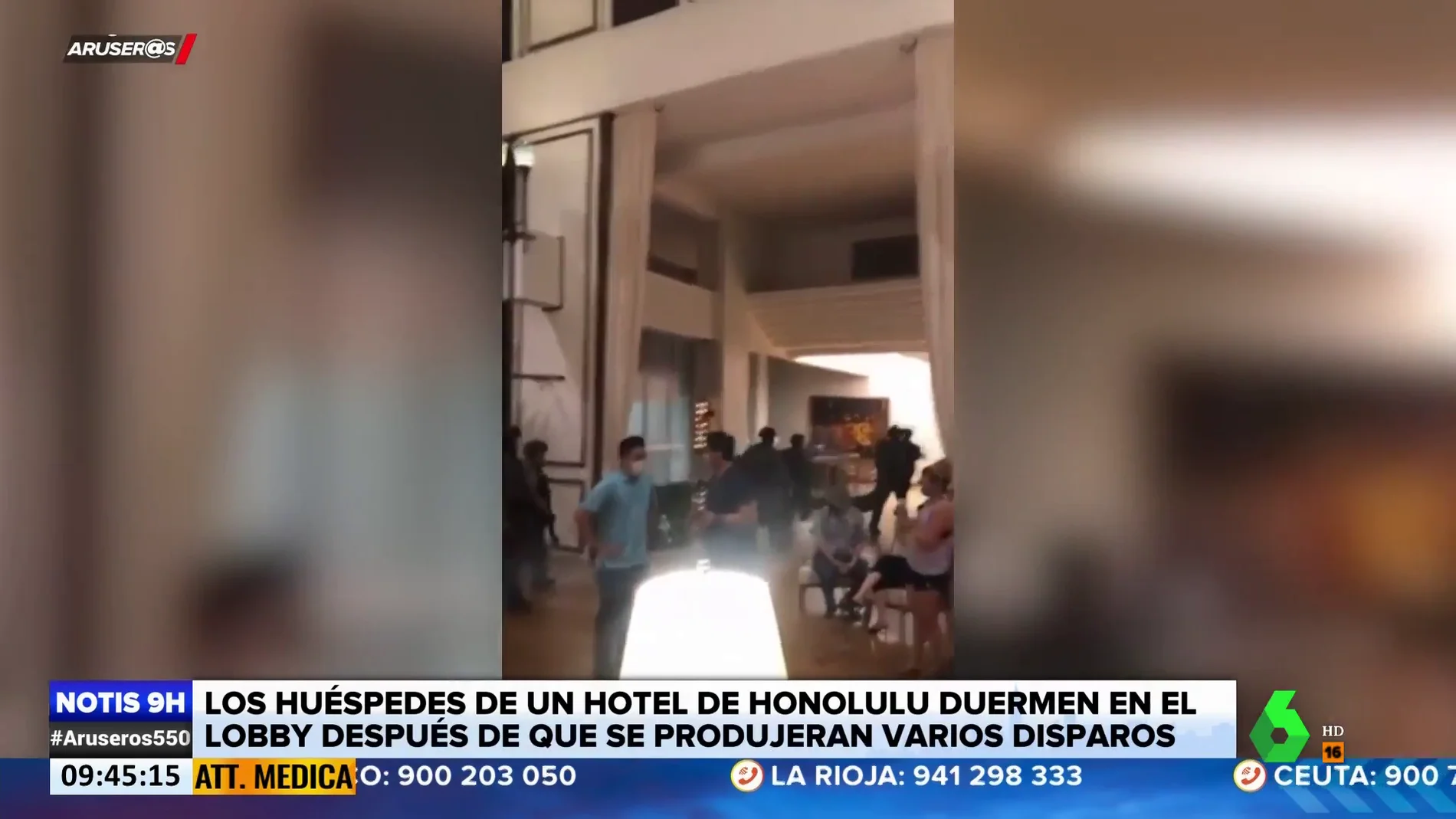Un hombre se atrinchera en una habitación de hotel y dispara contra todo el personal