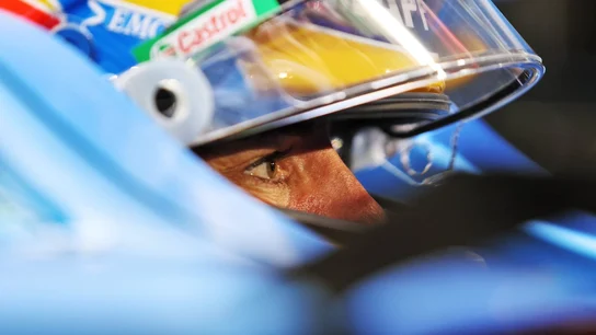 Fernando Alonso, en el A521 Fernando Alonso, en el A521