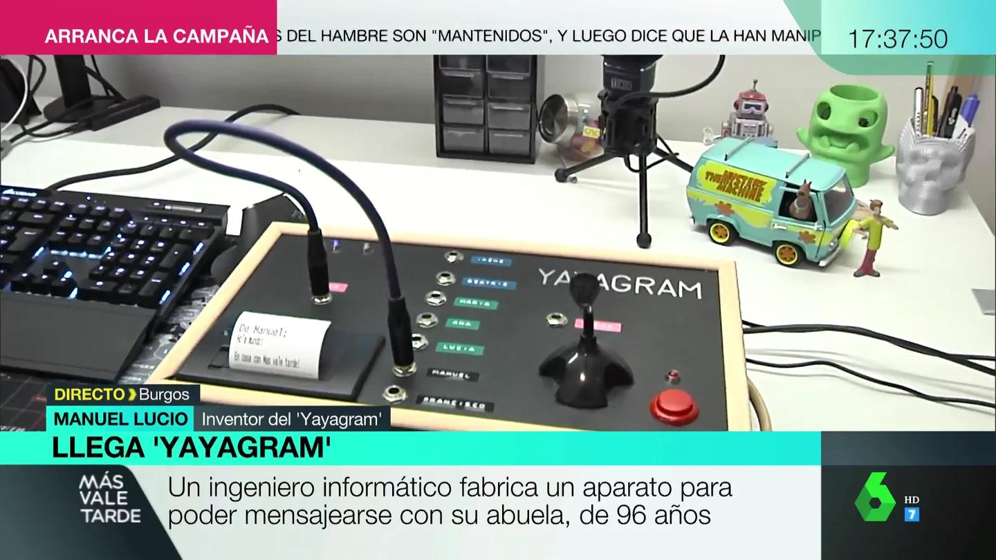 El inventor del 'Yayagram' nos explica paso a paso cómo funciona su revolucionaria idea para hablar con su abuela: "Cualquiera podría hacerlo" El inventor del 'Yayagram' nos explica paso a paso cómo funciona su revolucionaria idea para hablar con su abuela: "Cualquiera podría hacerlo"