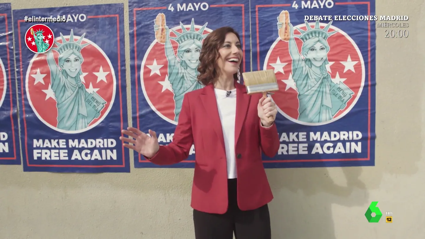 Así ha sido el 'inicio de campaña' de Isabel Díaz Ayuso, "la Trump de Chamberí": "Ahora sí España, eres mía" gallegoAsí ha sido el 'inicio de campaña' de Isabel Díaz Ayuso, "la Trump de Chamberí": "Ahora sí España, eres mía"