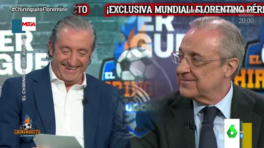 Los divertidos chascarrillos de Florentino Pérez a Josep Pedrerol en El Chiringuito Los divertidos chascarrillos de Florentino Pérez a Josep Pedrerol en El Chiringuito