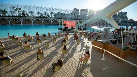 Imagen de un concierto en la Ciudad de las Artes y las Ciencias Conciertos covid
