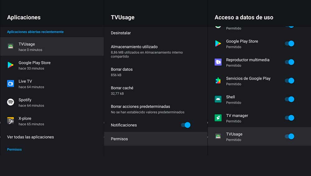 Configuración de la aplicación