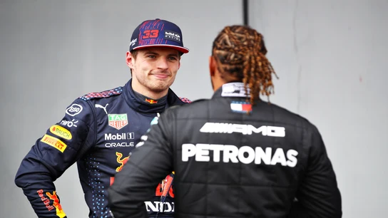 Max Verstappen y Lewis Hamilton Max Verstappen y Lewis Hamilton