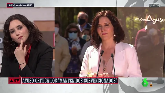 Ayuso, tras las críticas por decir que en las colas del hambre hay subvencionados: "Quien quiera retorcerlo o exagerarlo, pues eso" Ayuso, tras las críticas por decir que en las colas del hambre hay subvencionados: "Quien quiera retorcerlo o exagerarlo, pues eso"