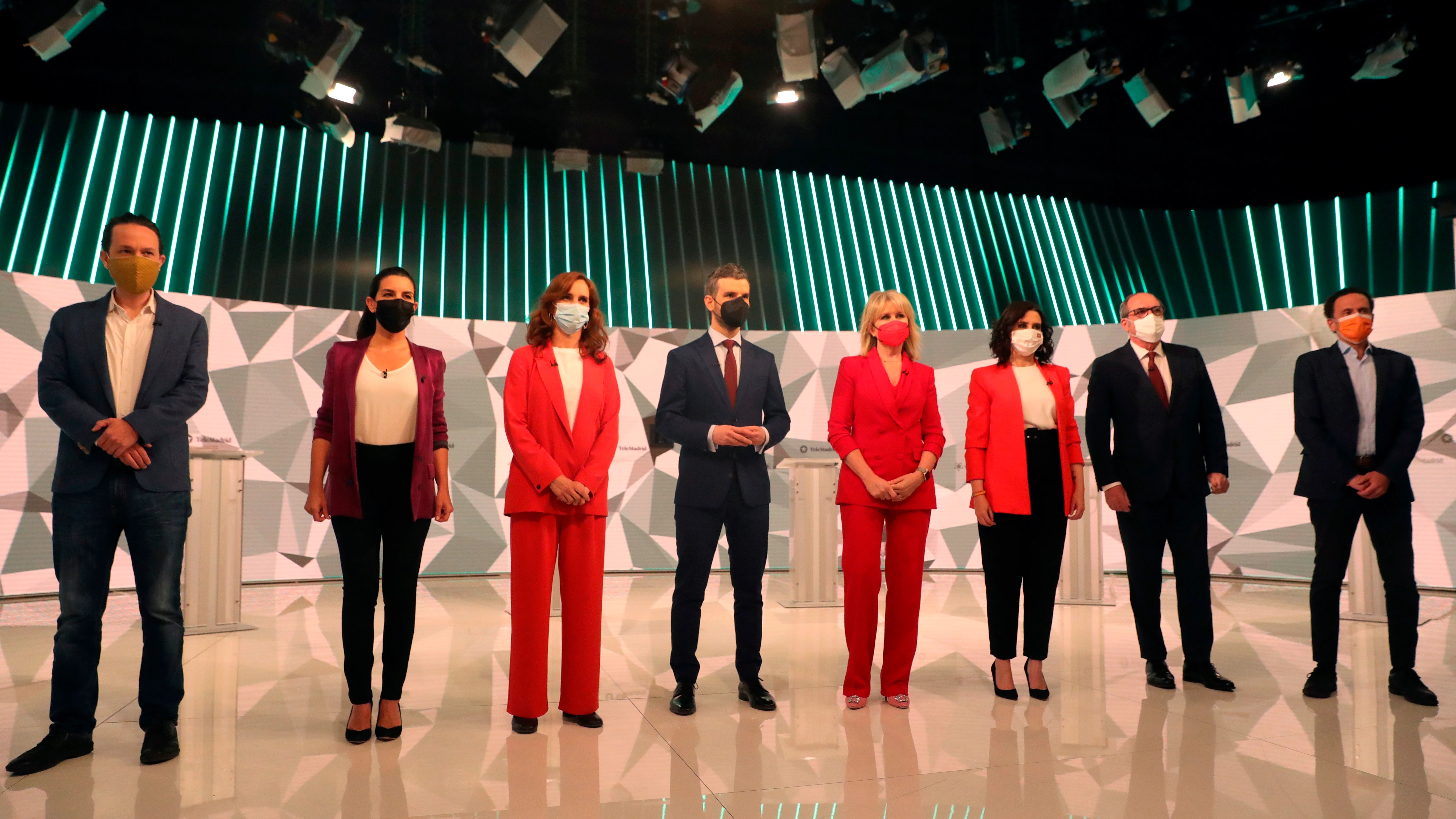 Los candidatos a la presidencia de la Comunidad de Madrid, en el debate