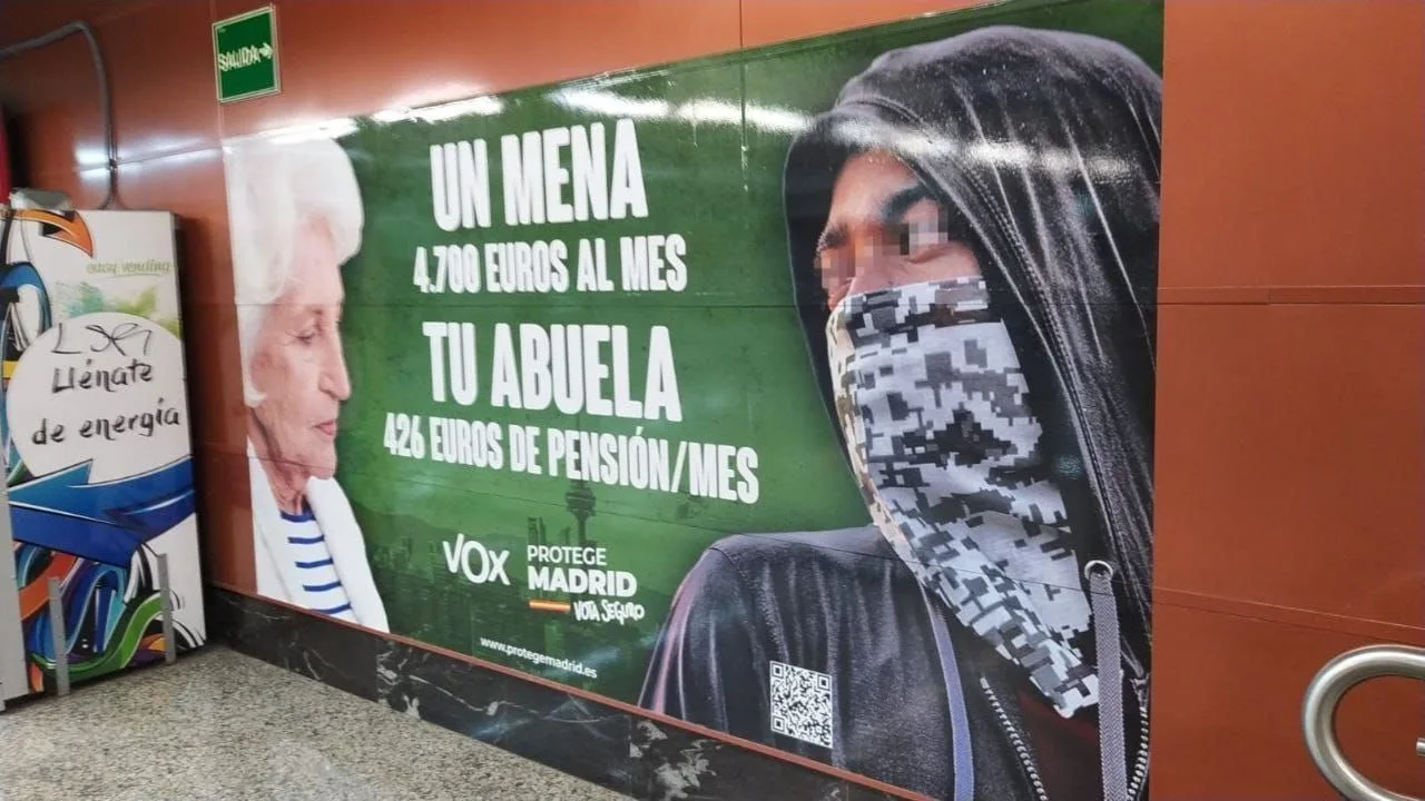 Cartel de Vox en Madrid