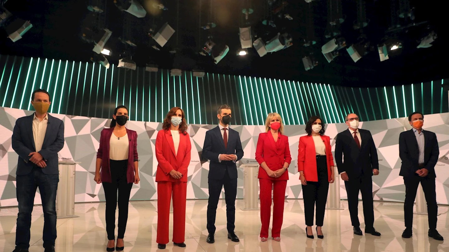 Los candidatos a la presidencia de la Comunidad de Madrid minutos previos al debate Los candidatos a la presidencia de la Comunidad de Madrid minutos previos al debate