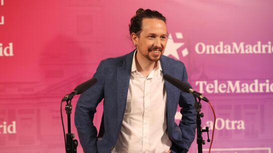 Pablo Iglesias en el primer debate del 4M