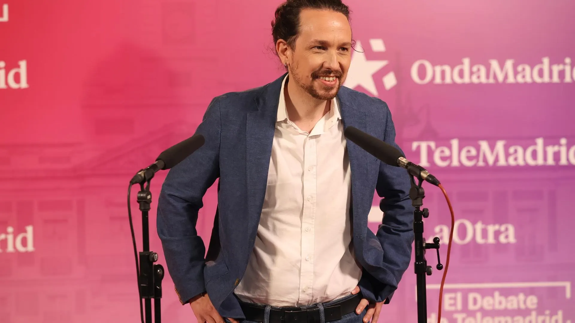 Pablo Iglesias en el primer debate del 4M