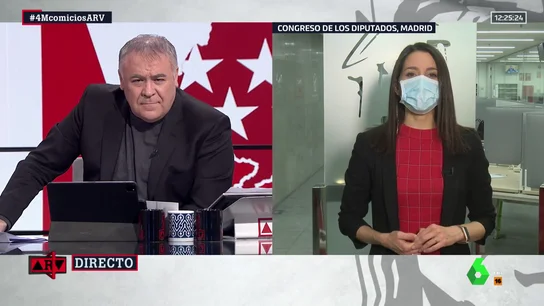 Al rojo vivo (22-04-21) Arrimadas: "El CIS deja en un puñado de votos que Ciudadanos sea decisivo en Madrid" Al rojo vivo (22-04-21) Arrimadas: "El CIS deja en un puñado de votos que Ciudadanos sea decisivo en Madrid"