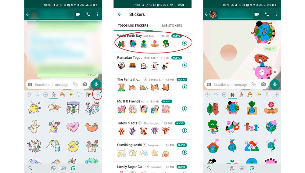 Stickers del Día de la Tierra